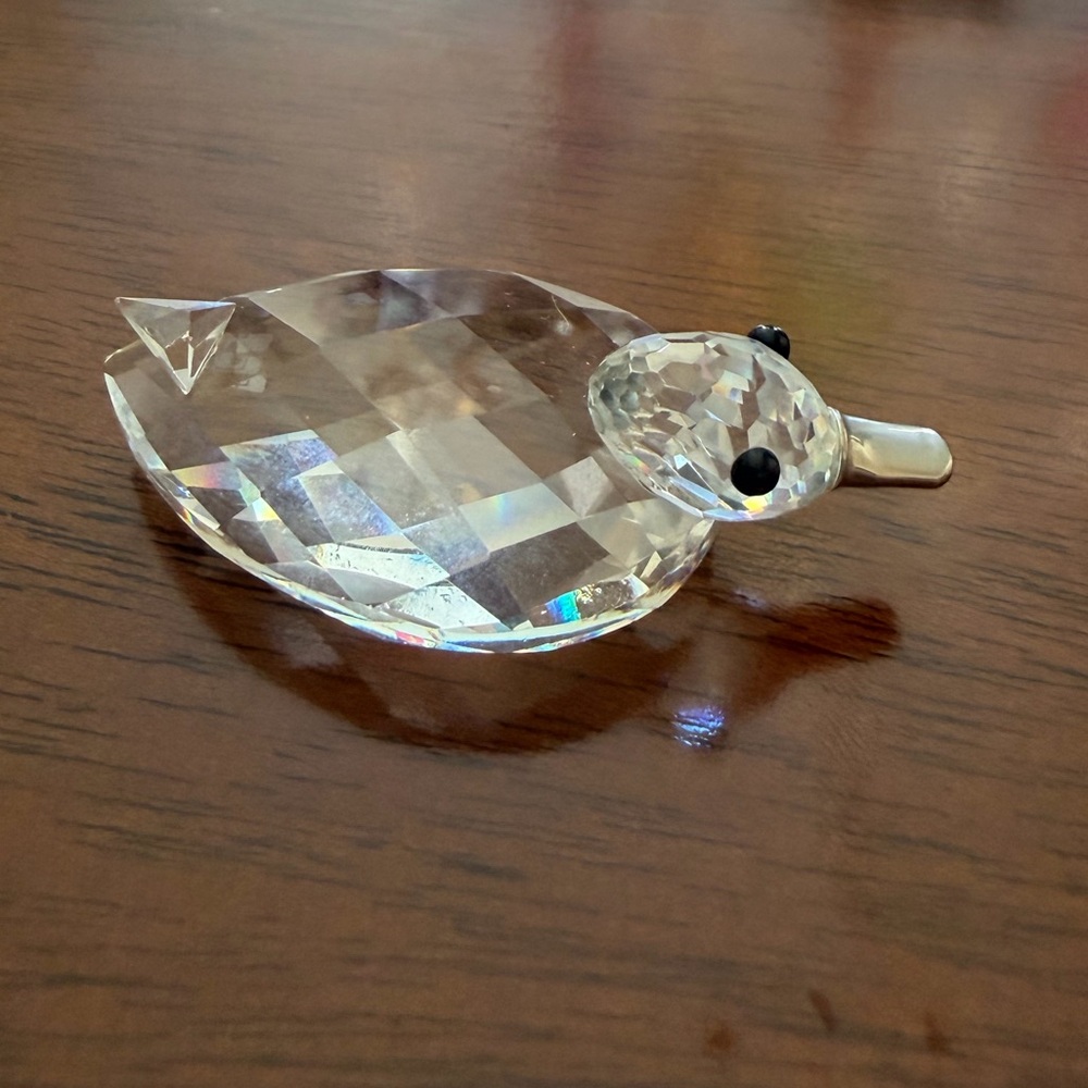 Swarovski Duck with Silver Beak Figurine